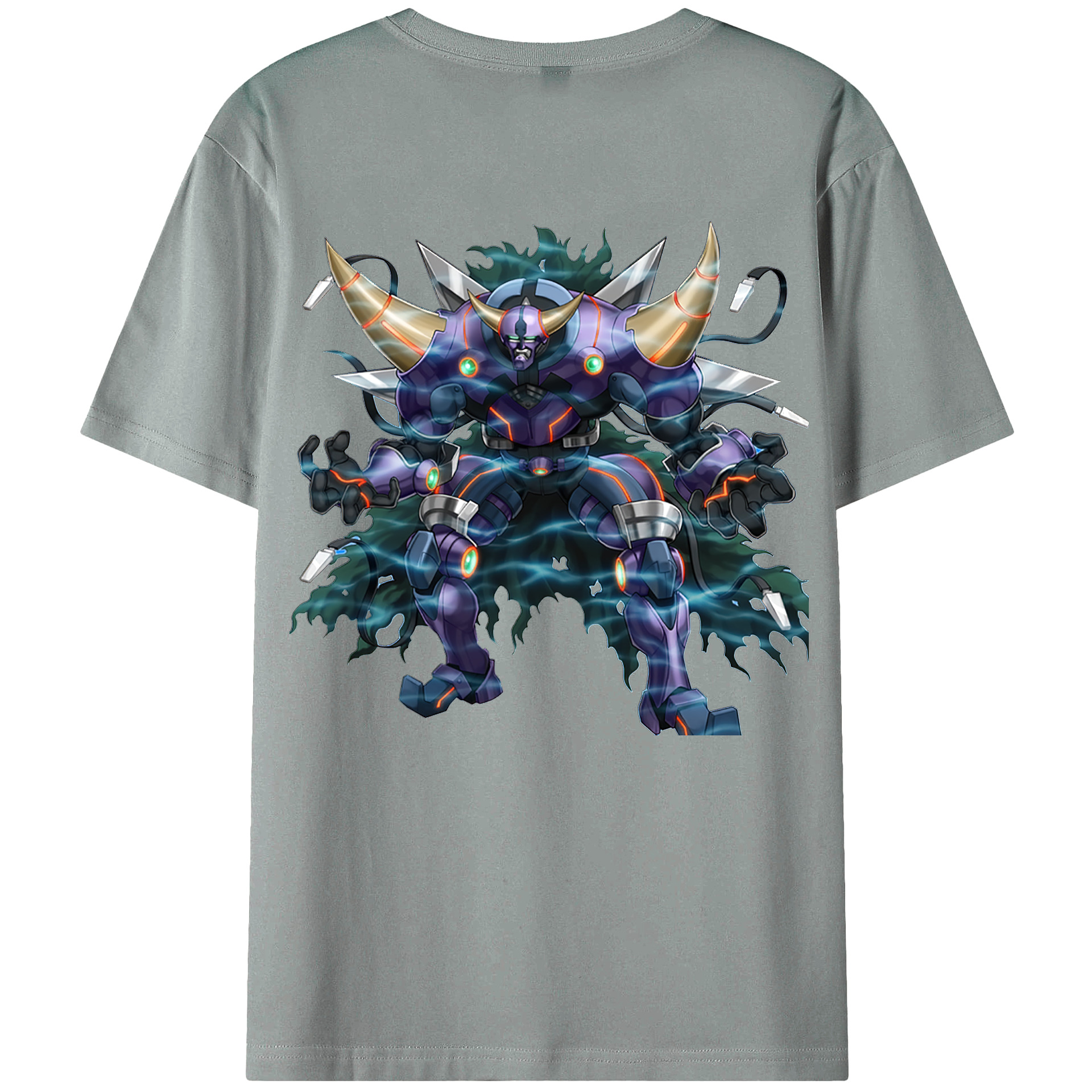 （画像用） 遊☆戯☆王 Yu-Gi-Oh! 綿100％ メンズ半袖Tシャツ（バックプリント） 通気性